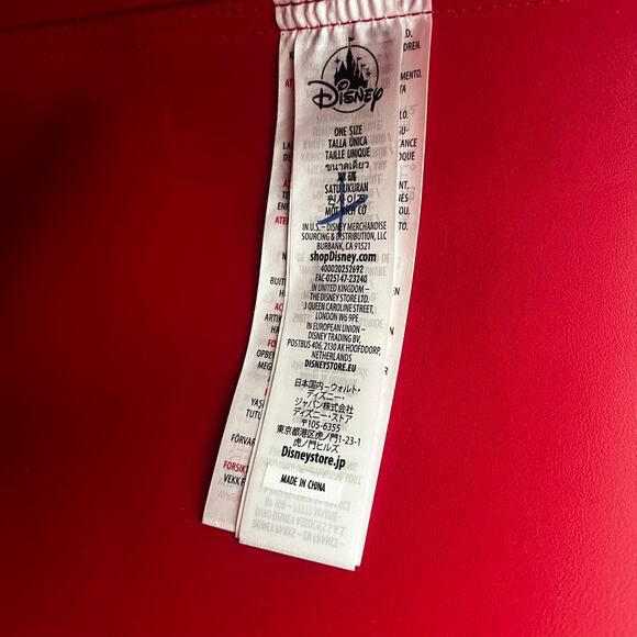 Disney Minnie Mouse Bow Mini Tote Bag Black Red - Picture 3 of 10